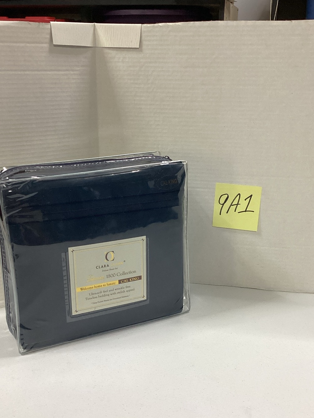 Clara Clark Navy Cal King Sheet Set